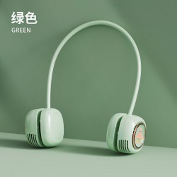 Brushless motor hanging neck fan portable small lazy neck leafless mini fan silent charging