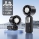 2025 new turbine handheld fan USB outdoor portable folding semiconductor refrigeration high-speed mini fan