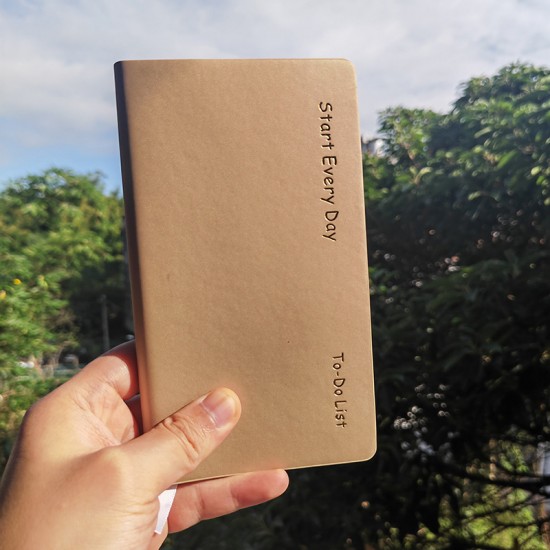 Daily list todolist daily plan book self-discipline punch card simple schedule book portable portable notebook customization