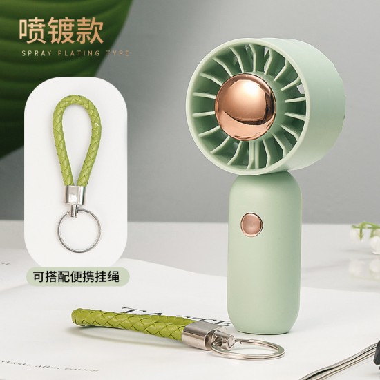 new small fan USB charging model student wind turbine portable outdoor large wind volume mini handheld fan