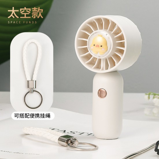 new small fan USB charging model student wind turbine portable outdoor large wind volume mini handheld fan