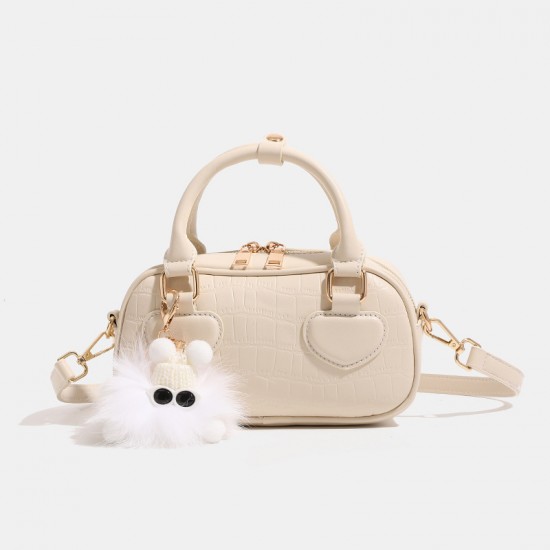 autumn and winter new trendy female sweet solid color pillow bag handbag female cute new work small handbag crossbody bag