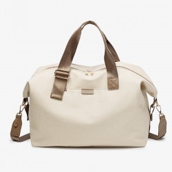 Fashion outdoor travel bag, canvas separation fitness bag, simple and casual, large capacity student luggage storage bag