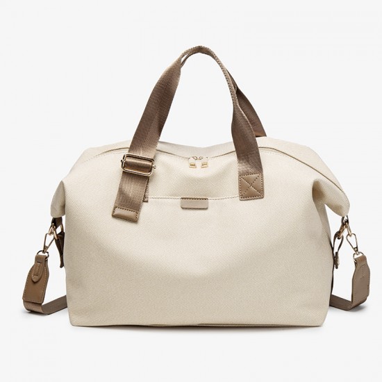 Fashion outdoor travel bag, canvas separation fitness bag, simple and casual, large capacity student luggage storage bag