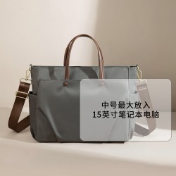 Laptop bag, ladies' handbag, large capacity briefcase, single shoulder crossbody tote bag, business trip commuter liner bag