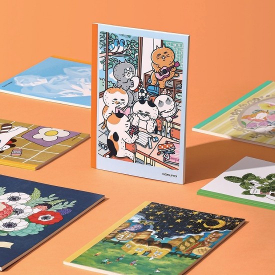 spring and summer Japanese kokuyo Kokuyo summer illustrator design book simple and cute soft cover copy glue binding