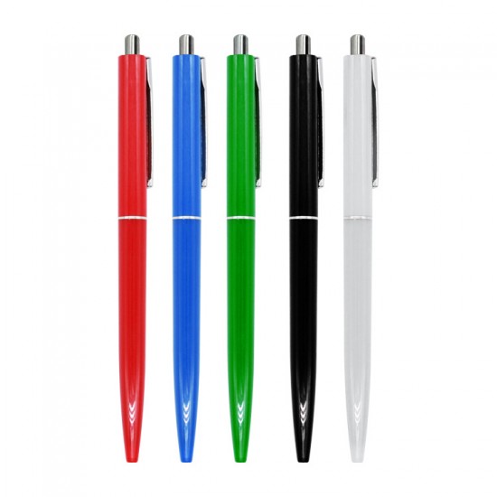 hot selling color pen 0.7mm push medium oil pen ballpoint pen with blue ink
