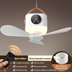 Multi-functional Wireless Mini Ceiling Fan Quiet Small Fan