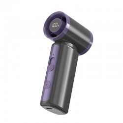 2025 new cross-border violent fan, brushless handheld rechargeable small fan, 100-speed fan, handheld high-speed fan