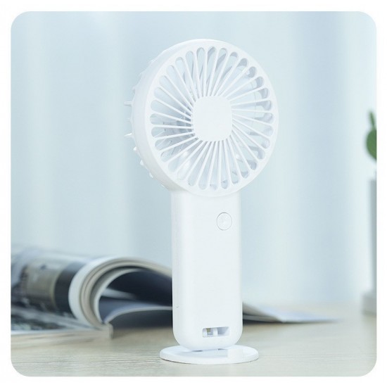 F8 handheld desktop small fan portable air conditioner mini USB charging silent student dormitory printing LOGO