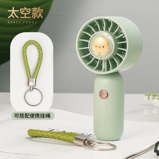 new small fan USB charging model student wind turbine portable outdoor large wind volume mini handheld fan
