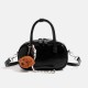 Sweet style autumn retro underarm bag for women, 2025 new niche handheld bowling bag, large capacity commuter bag