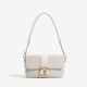 textured diamond square bag 2025 new peach oolong French underarm bag niche plaid shoulder crossbody bag female