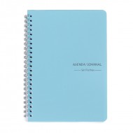 A5 plan book, Spanish coil book, frosted transparent PP notebook, simple notebook for students, cross-border foreign trade