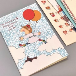 Japanese cute coco sauce diary girl heart b5 horizontal line notebook cartoon student classroom notepad
