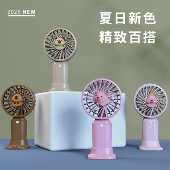 Summer handheld fan mini pocket high wind force base bracket handheld small fan student cool portable hot sale