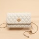 Fashionable diamond chain bag for women, Korean style, easy 2025 Spring and Summer New Single Shoulder Crossbody Lock Small Square Bag Trend