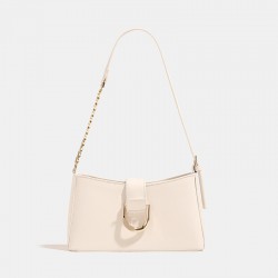 2025 simple versatile ladies bag high-end fashion underarm bag French niche brand light luxury baguette bag