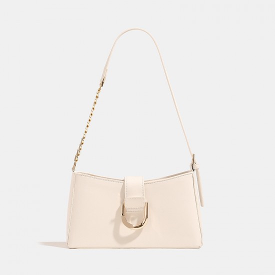 2025 simple versatile ladies bag high-end fashion underarm bag French niche brand light luxury baguette bag