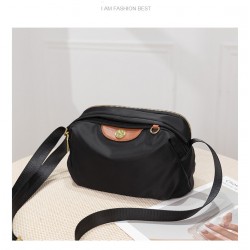 2025 summer new Oxford cloth women's bag, simple and easy to wear commuter bag, large capacity, one-shoulder crossbody nylon canvas bag