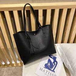 2025 Spring Summer new large capacity simple tote bag large bag for women fresh fashion shoulder bag shopping bag commuter bag