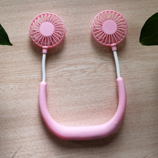 Neck hanging fan of the first generation lazy USB charging clearance mixed color wholesale