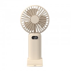 New USB mini handheld fan portable customized logo customized employee gift desktop silent five-speed wind speed