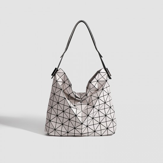 2025 New Large Capacity Underarm Bag Casual All-match Commuter Bag Geometric Diamond Large Capacity Single Shoulder Handbag