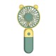 2024 cross-border USB small fan handheld rechargeable mini cartoon with stand desktop electric fan can be printed with logo