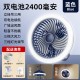 New desktop outdoor fan household table lamp fill light fan USB charging outdoor wall-mounted four-in-one electric fan