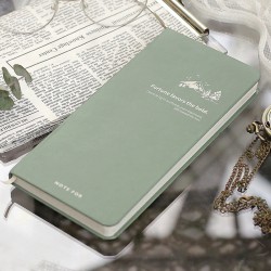 2025 self-filled week weekly diary notebook whispering silent literary forest style fresh retro slim weekly plan book