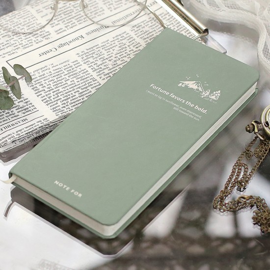 2025 self-filled week weekly diary notebook whispering silent literary forest style fresh retro slim weekly plan book