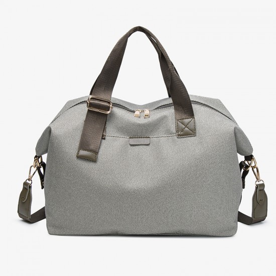 Fashion outdoor travel bag, canvas separation fitness bag, simple and casual, large capacity student luggage storage bag