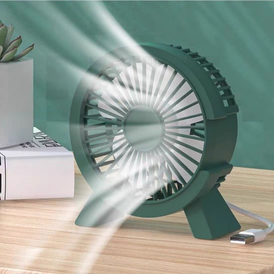 New desktop rechargeable small fan office dormitory mini desktop large C small C portable silent electric fan gift