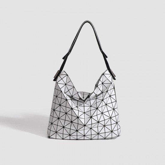 2025 New Large Capacity Underarm Bag Casual All-match Commuter Bag Geometric Diamond Large Capacity Single Shoulder Handbag