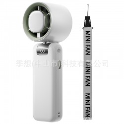 Ji Xiang 2025 new high-speed powerful handheld fan cold wind cooling mini violent fan turbine hanging neck fan