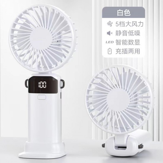 New cross-border small fan handheld foldable neck hanging desktop aromatherapy stand portable USB small fan wholesale