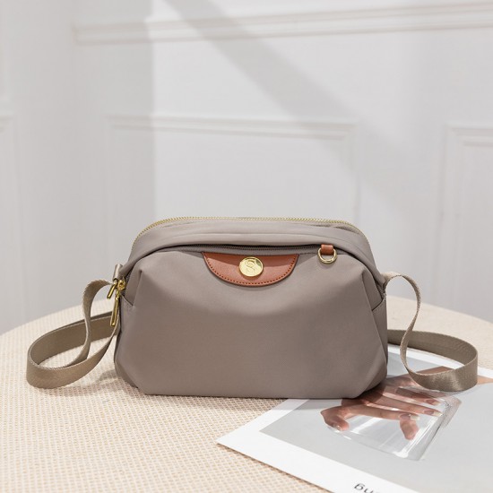 2025 summer new Oxford cloth women's bag, simple and easy to wear commuter bag, large capacity, one-shoulder crossbody nylon canvas bag