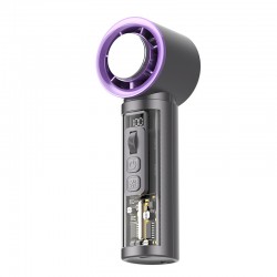 2025 cross-border new fan usb charging handheld high speed turbine fan mini portable ice cooling fan