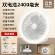 New desktop outdoor fan household table lamp fill light fan USB charging outdoor wall-mounted four-in-one electric fan