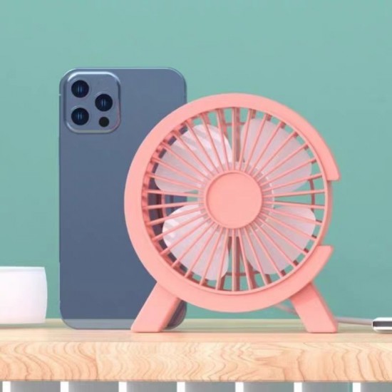 New desktop rechargeable small fan office dormitory mini desktop large C small C portable silent electric fan gift