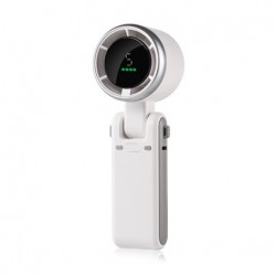 N607 high-speed handheld digital display mini neck hanging USB charging convenient to carry folding fan